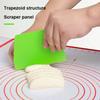 Green Trapezoidal Plastic Dough Scraper Cake Cream Vermicelli Cold Rice Noodles Household Kitchen Baking Thickened Scraper