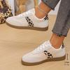 Women's 2025 Spring New Arrival Korean Style Chunky Sole Platform Color-Block Lace-Up Versatile Casual Sneakers