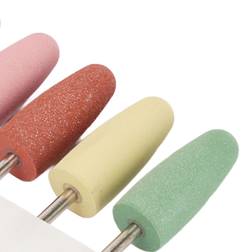 5 Stück Standard 3/32 Zoll Schaft Weicher Silikon-Nagelpolierkopf