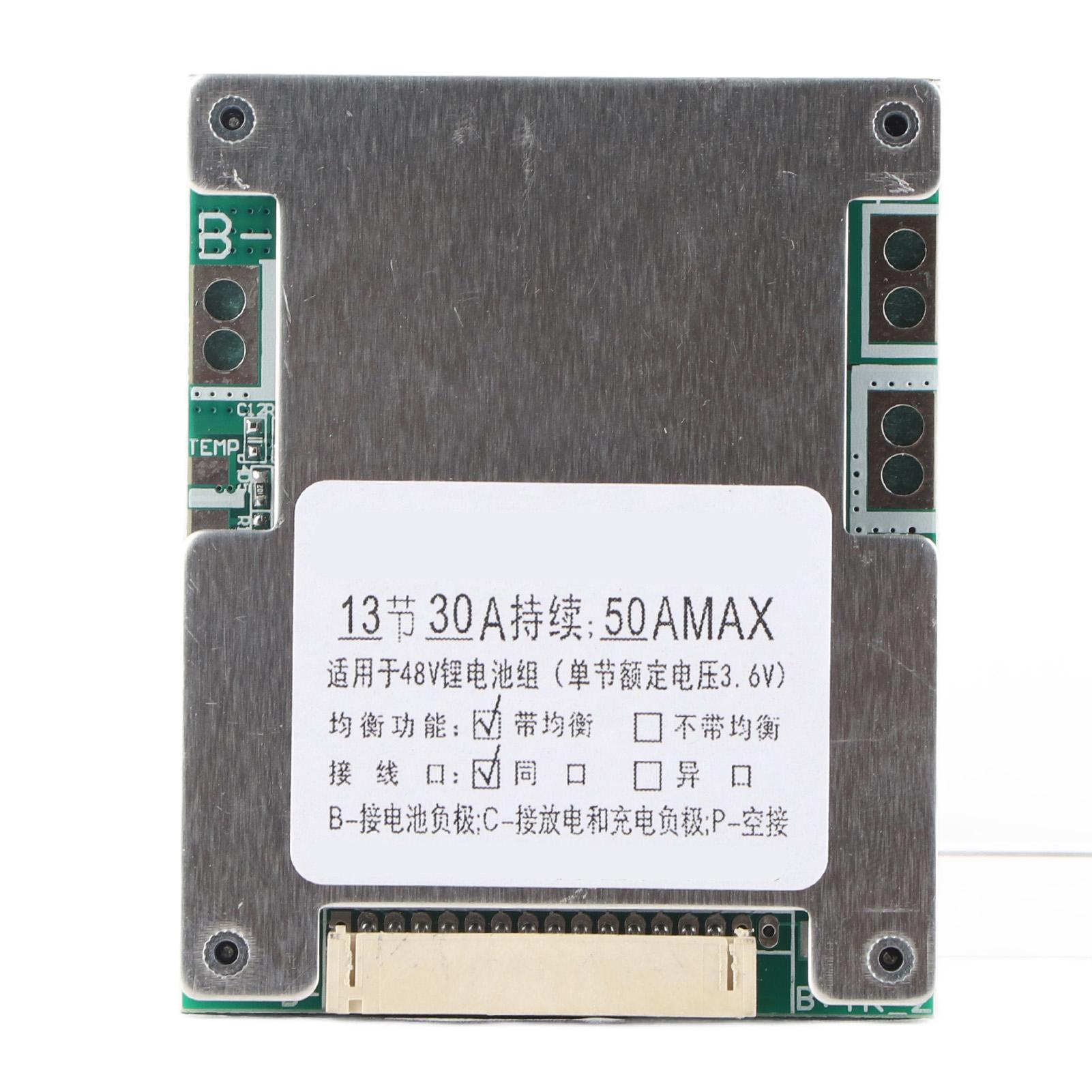 

Плата зарядки літієвої батареї 13S 30A з балансовою зарядкою