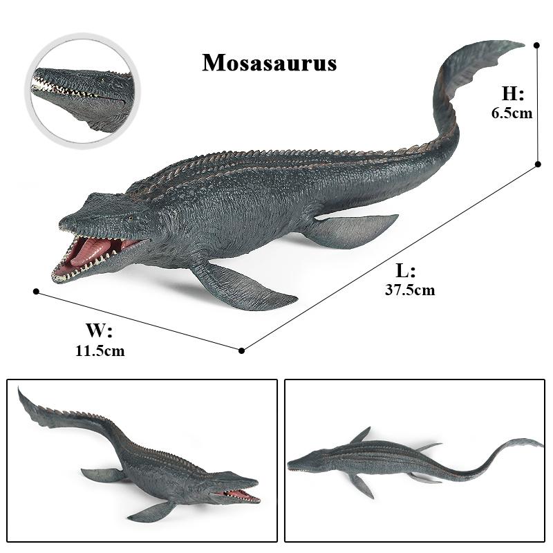 Oenux New Sealife Animals Model Prehistoric Mosasaurus Liopleurodon Kronosaurus Action Figures Solid PVC Collection Toy Kid Gift