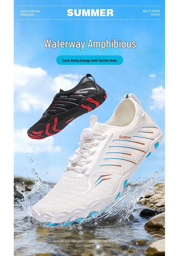 Unisex Quick-Dry Non-Slip Breathable Five-Finger Beach & Fitness Water Shoes