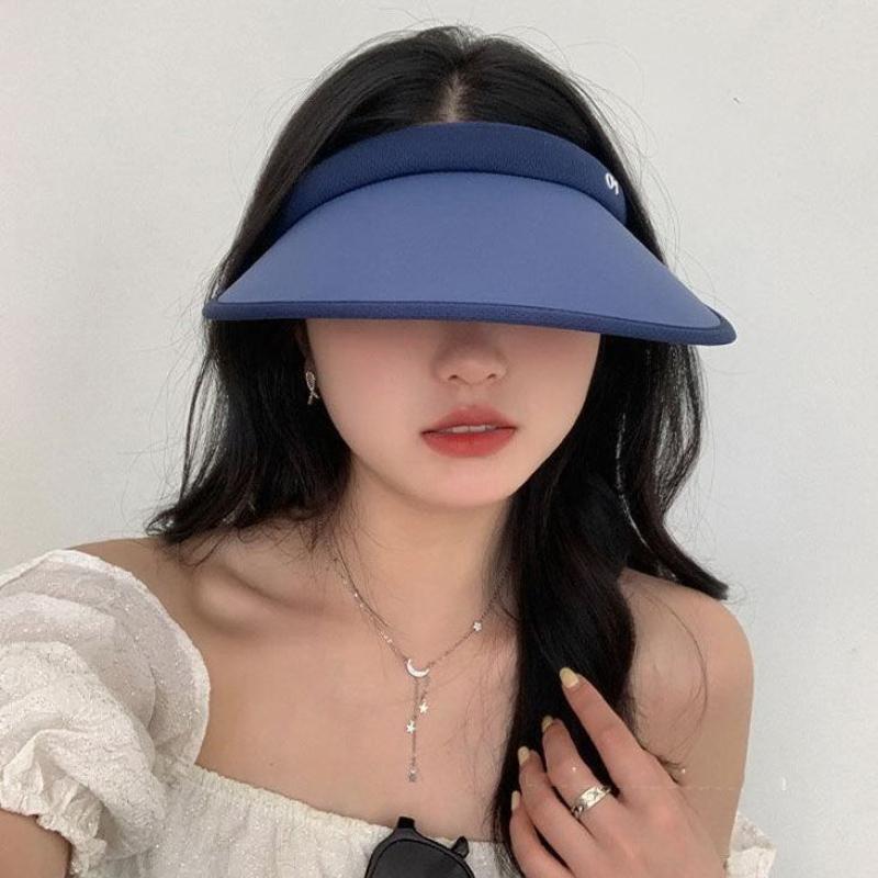 UV Protection Hat Summer Korean Style Sunshade Sunscreen Hat Empty Top Hat Women Casual Hat Trendy Outdoor Sun Hat