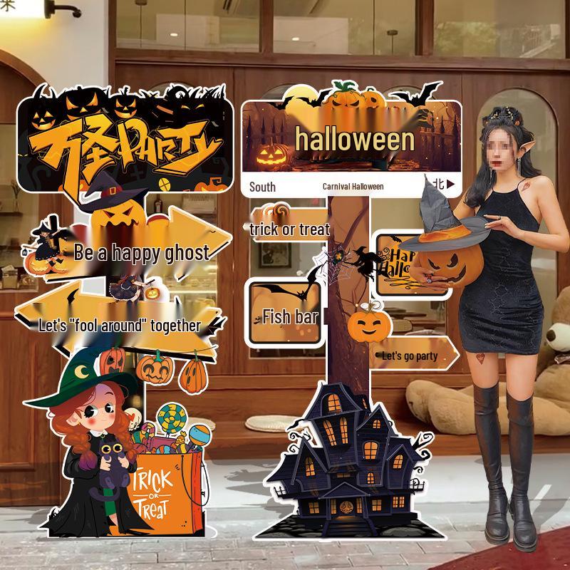 Halloween Balloon Decor Sign for Mall or Jewelry Store Entryway