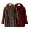 Women's Mink Velvet Coat Winter Velvet Coat Noble Imitation Fur Coat Wide Too Cotton Coat