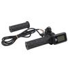 Acelerador de Manillar para Bicicleta Eléctrica con Pantalla LCD para Velocidad y Voltaje Longitud del Cable 170cm Se Adapta a Sistemas de 36/48/60/72V Incluye Par
