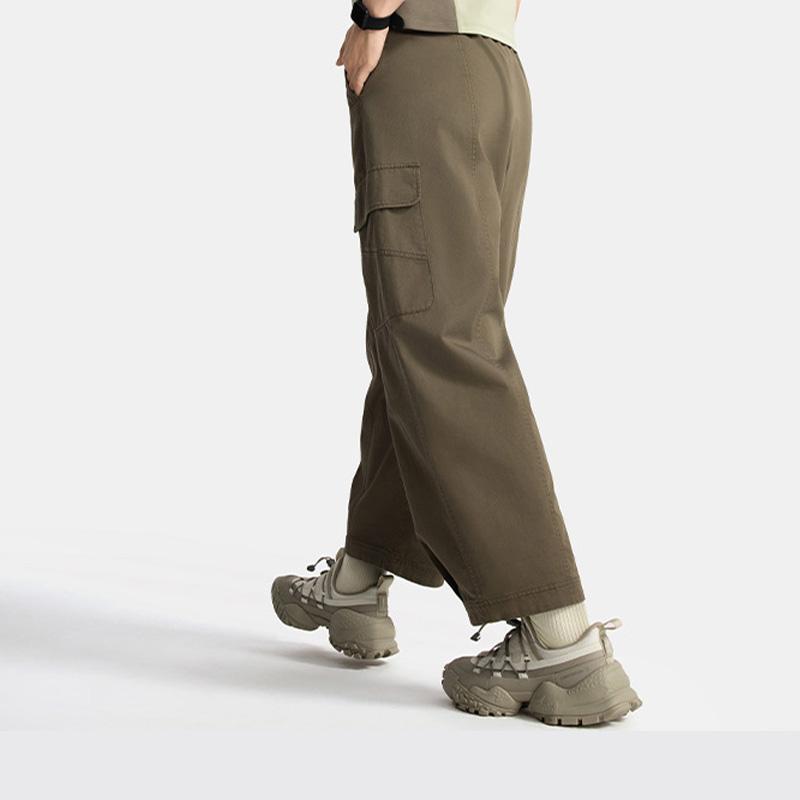 Li Ning CF Outdoor Protiskluzové Stabilní Chůze Ochrana Prstů Přilnavost k Terénu Odpružení Rychlé Nazouvání Nízké Turistické Boty Dámské turistické boty Hnědé AHCV050-1