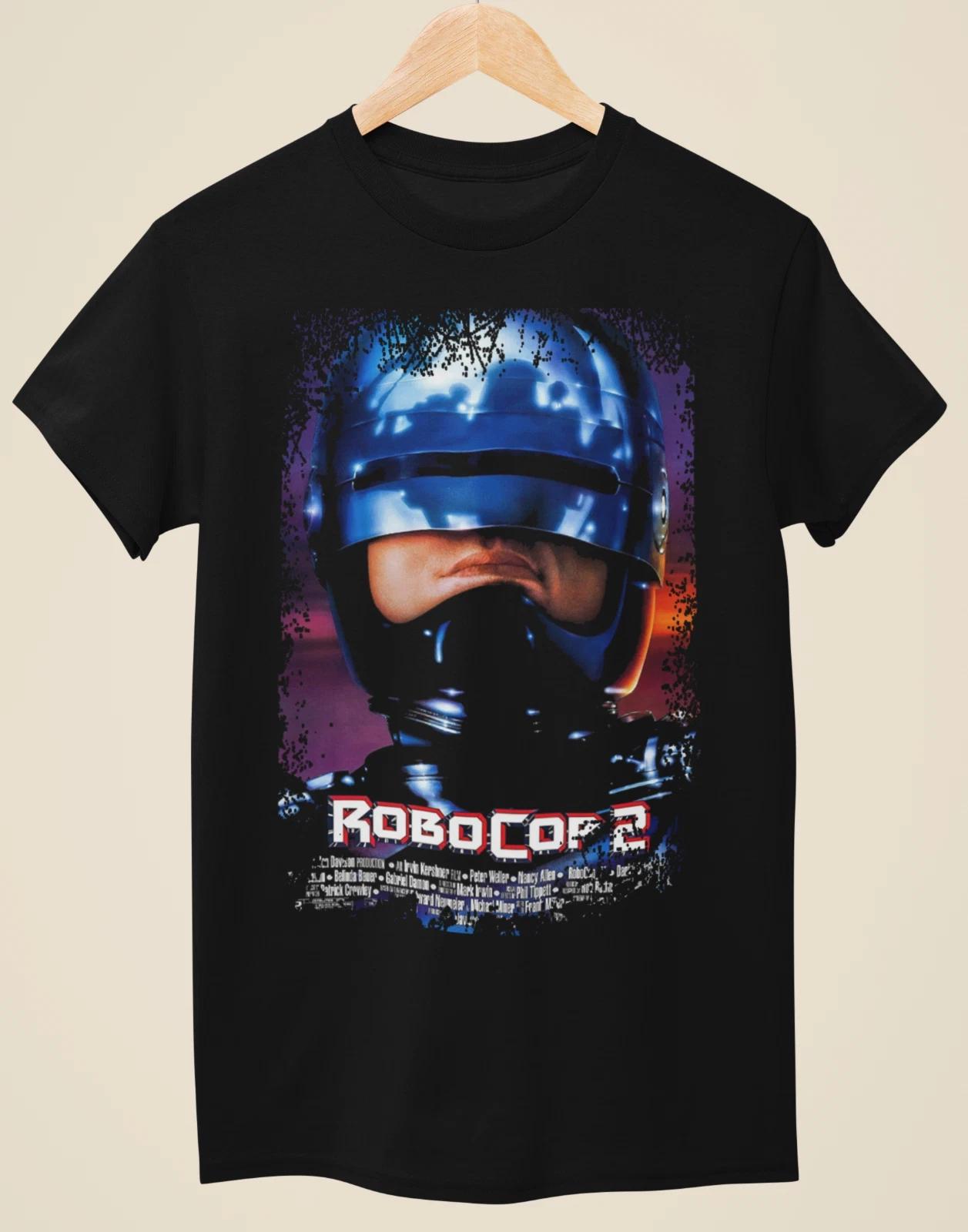 Robocop 2 - Movie Poster inspired Unisex Black T-shirt XL