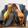 1pc Pokémon Trainer Pikachu Flannel Blanket, Soft Skin Friendly with Digital Printing, Various Sizes Available for Family, Friends, Birthday