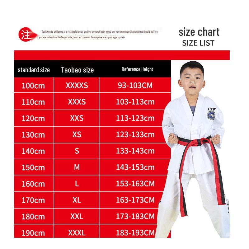 Kids' Taekwondo ITF Judo Training Uniform