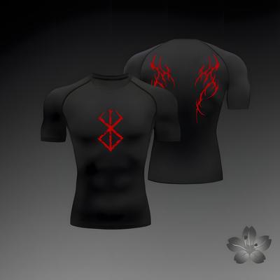 Camiseta Masculina Respirável de Secagem Rápida para Fitness, Manga Curta, Ajuste Justo, Top de Corrida de Verão