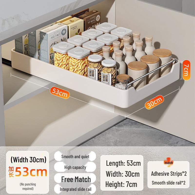 Kitchen Sink Pull-Out Basket Organizer Drawer
