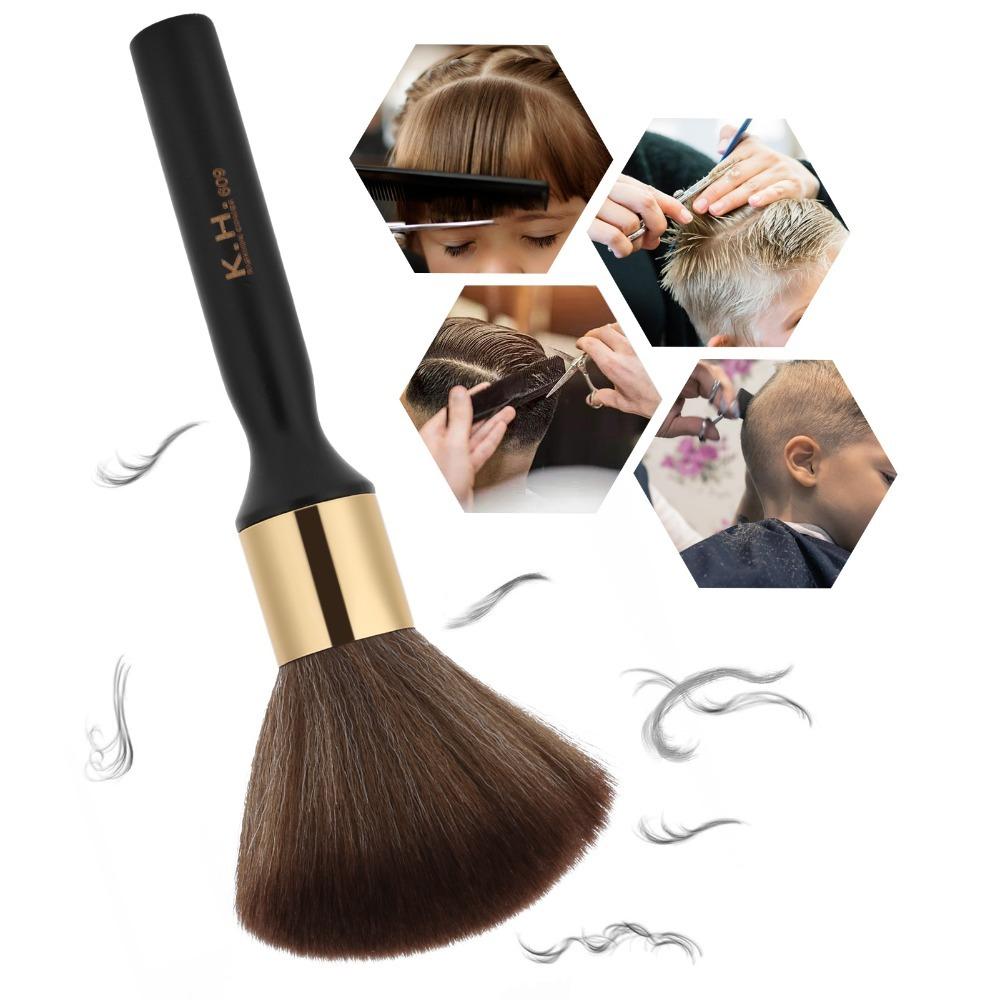 Soft Neck Duster Brush Black Color Hair Cutting Duster Brush Hair Sweeping Brush  For Salon