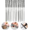 5/10 Stück Metall-Nadelfeilen-Set Holzraspel Metallpolitur Handfeilenwerkzeuge Stahlraspel Nadelfeilen für Metall Glas Stein Holz Auto