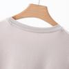 2025 Women's Slim-Fit Short-Sleeve Summer T-Shirt with Straight Shoulders and Round Neck