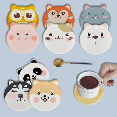 Niedlicher Cartoon Silikon Untersetzer Isolierpad Rutschfest Kreisförmig Schüssel Tasse Matte Platzset Tischmatten Heimküche Tischdeko
