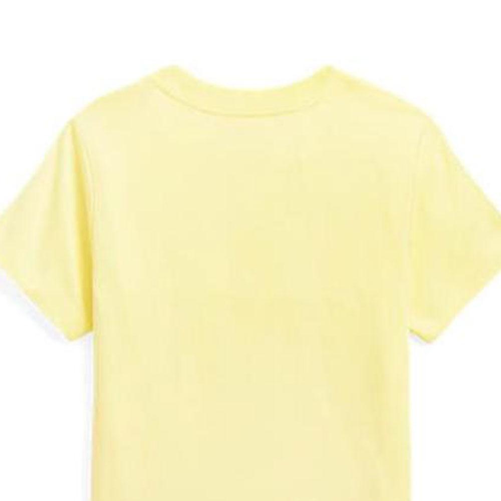 Polo Ralph Lauren Bear Cotton Knit Short Sleeve T-Shirt Kids Tops Yellow CWPOTSHY8020557-700