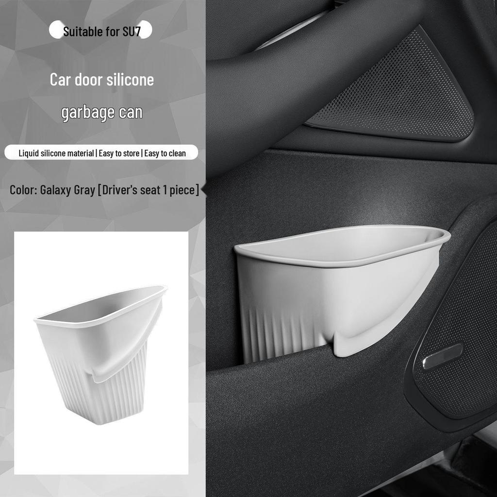 Anwendbarer Xiaomi SU7 Auto-Mülleimer & Regenschirm-Aufbewahrungsbox - Silikon Multifunktionales Innenraumzubehör für den Beifahrersitz.