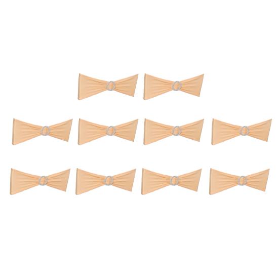 

10Pcs Chair Back Flower Elastic Wrinkle-Resistant Chair Cover No-tie Chair Back Sleeve Hotels Weddings Decor