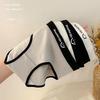 Japanese Style Classic Black White Gray Seamless Mid-waist Briefs for Women and Students Soft Breathable Comfort Cotton Crotch Underwear