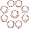 For Stainless Steel Trendy Opening Closing Ring Puncture Jewelry Personality Joker Nose Ring Multi-Use Gift Accessories Spot