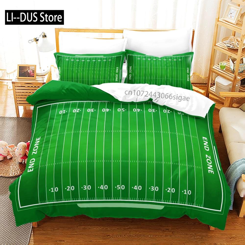 Fußball Bettwäsche Set Einzelbett Twin Full Queen King Size Sport Bettwäsche Set Aldult Kinder Schlafzimmer Bettbezug Sets 3D Druck 012