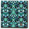 ANNA SUI Printed Handkerchief with Arabesque Pattern (Blue) [100% Cotton] Women's, Approx. 50cm, 109024-0005-02