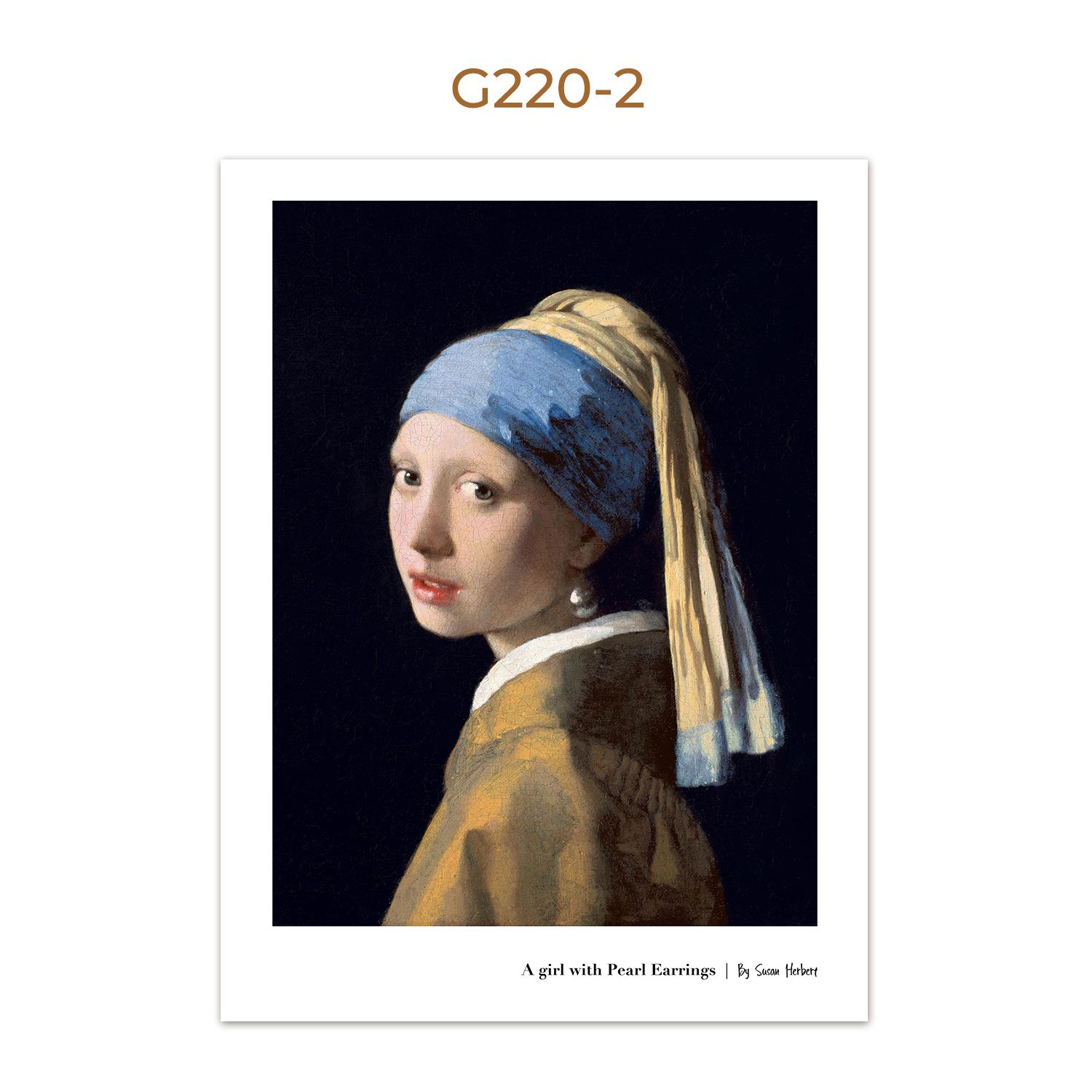 

Всемирно известная картина Йоханнеса Вермеера, креативная девушка и кот с жемчужной серьгой, классический винтажный постер, настенные художественные украшения 21x30cm No Framed