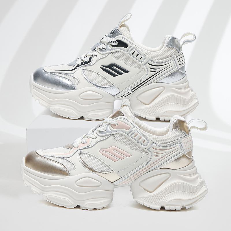 Brand Versatile Dad Shoes Women's Spring Explosion Casual Color Matching Korean Version Sports Shoes Thick Sole Height Wenzhou Women's Shoes