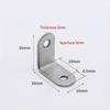 Stainless Steel Corner Code 90 Degree Right Angle Fixator Angle Iron L-shaped Triangular Bracket Layer Plate Furniture Tool
