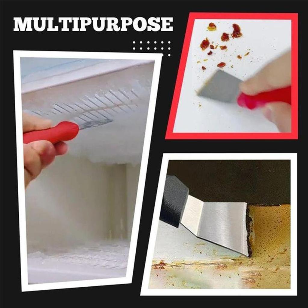 Multipurpose Kitchen Cleaning Spatula Stainless Steel Kitchen Cleaning Oil Fume Removal Ice Shovel