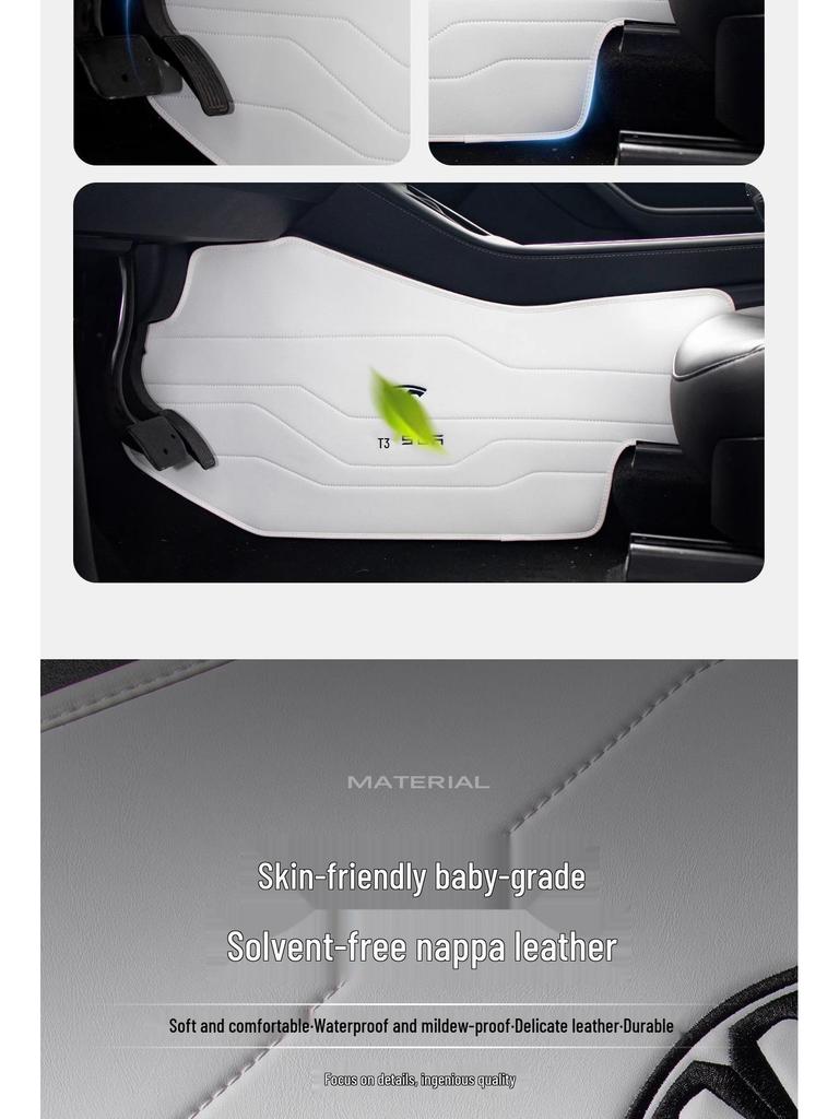 Anti-kick and dirt protection pads for Tesla Model YL/Y/3 center console sides