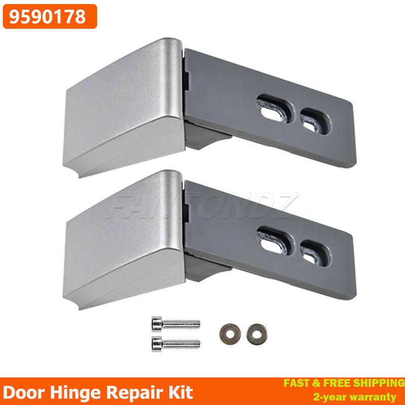 Door Hinge For Liebherr Fridge Freezer Refrigerator Pair Hinges + Fixings Silver 9590178 03-JRI-857
