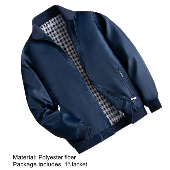 Wintermantel Einfarbig Strickjacke Umlegekragen Winddicht Herrenjacke für Outdoor