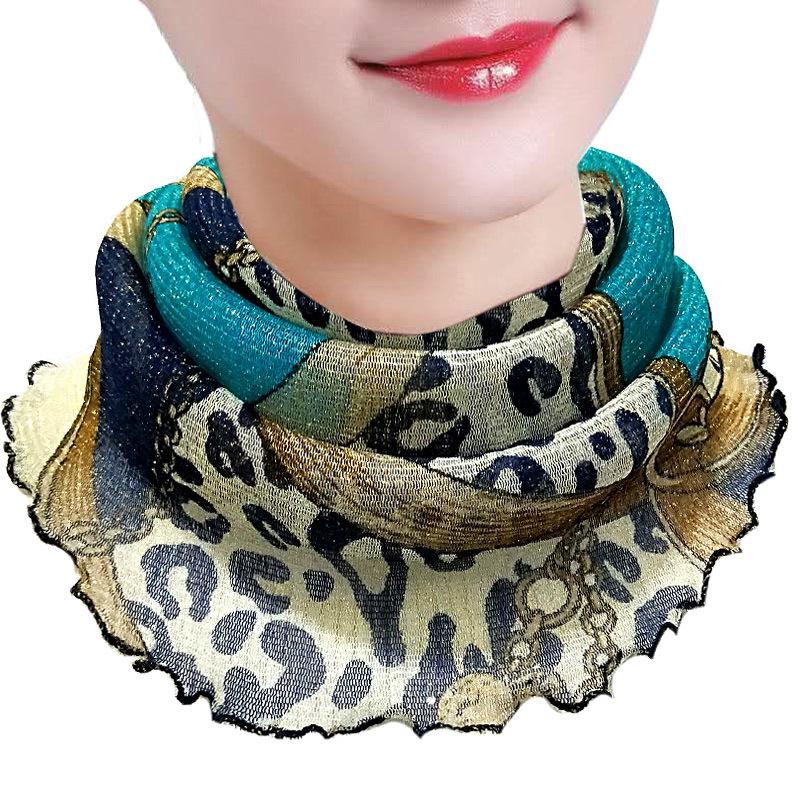 

Женский шелковый снуд-шарф: Универсальная защита от солнца для ушей, тонкий пуловер-бафф и вуаль для весны/лета.