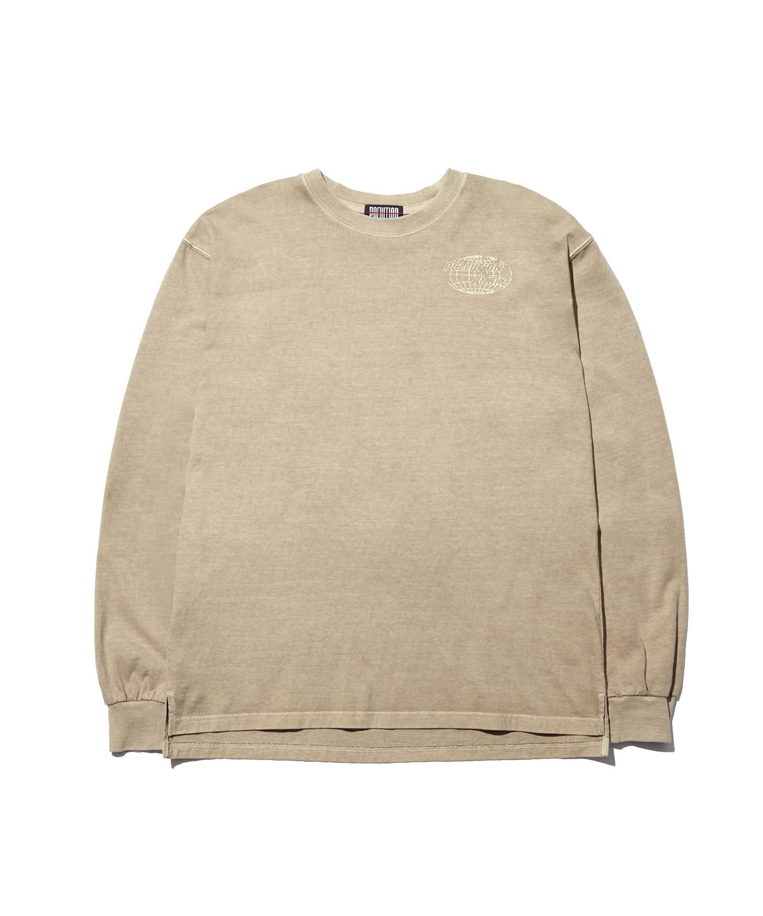 Pollution Pigment Dye Graphic Tee Burnt Tan (Hsrawts303_Brtn) L