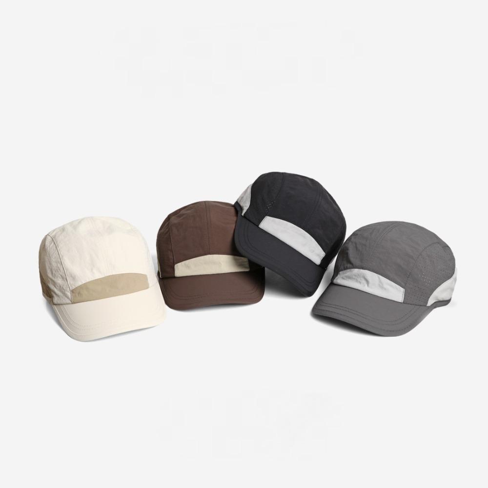 Summer Solid Quick Dry Baseball Cap For Men Breathable Lightweight Outdoor Sports Camping Hiking Cap Color Block Thin Fabric