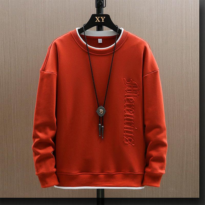 Bărbați Fals Două piese Gât Rotund Hanorac Nou Primăvară Primăvară Toamnă Iarnă Zhongshan Fund de bază Tricou cu mânecă lungă Top