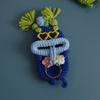 Cartoon Crochet Keychains Handmaking Knitting Doll Jewelry Gift Sausage Mouth Doll  Car Keys Holder