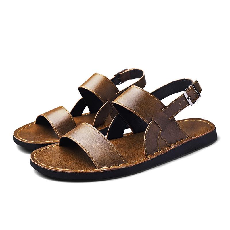 Men's Dual-Use Non-Slip Soft Sole Sandals - Summer 2026 Versatile Beach Shoes & Casual Slippers Trendy Design