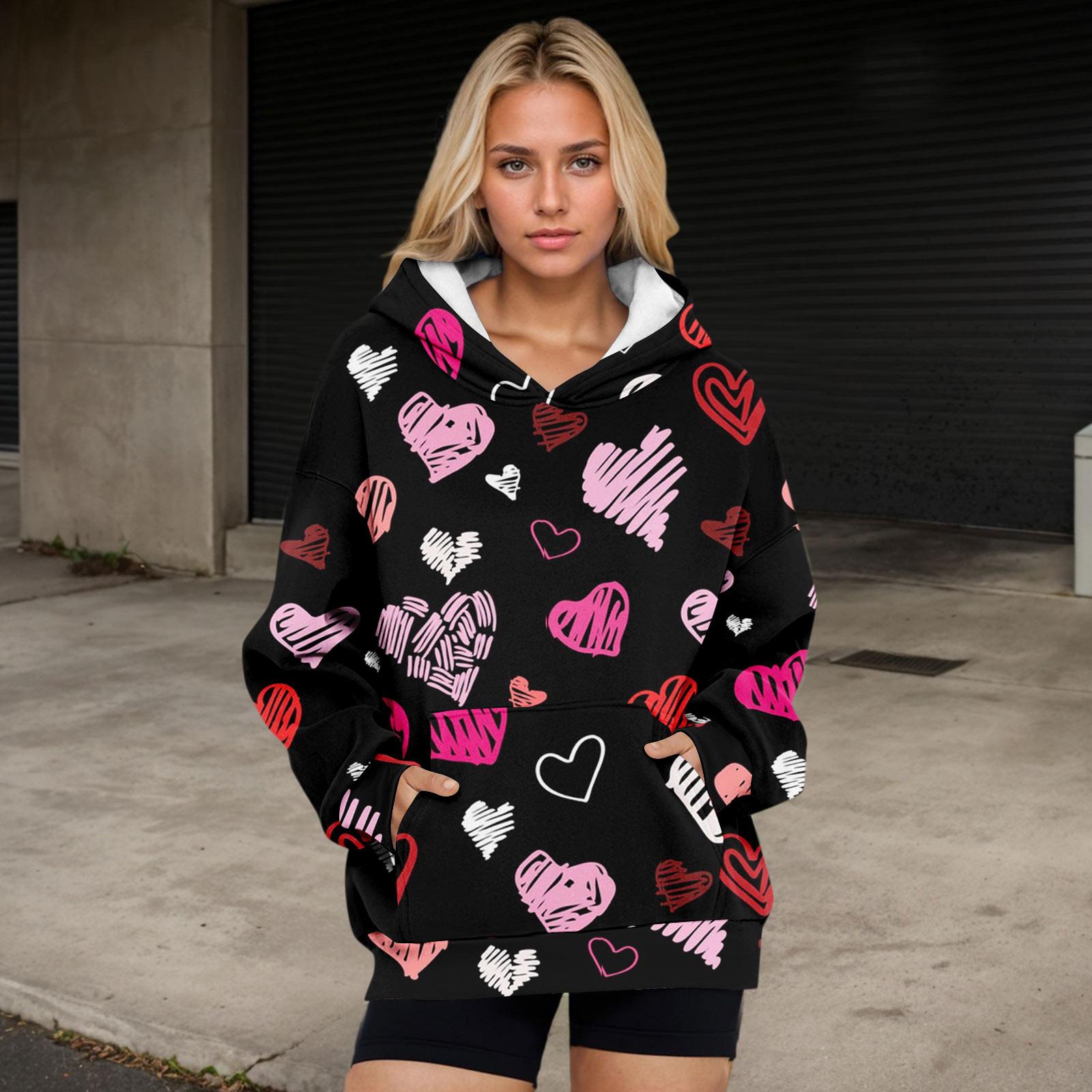 

Женские толстовки большого размера, флисовые толстовки, рубашки с длинными рукавами, пуловер, осенняя одежда с карманом L чёрный