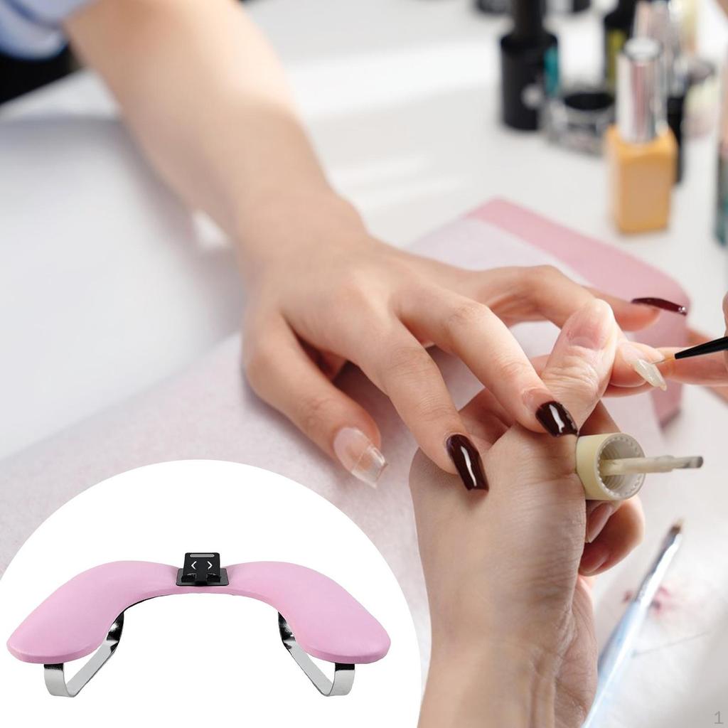 Nail Arm Rest Hand Pillow Elegant Comfortable Professional Cushion Pad with Adjustable Phone