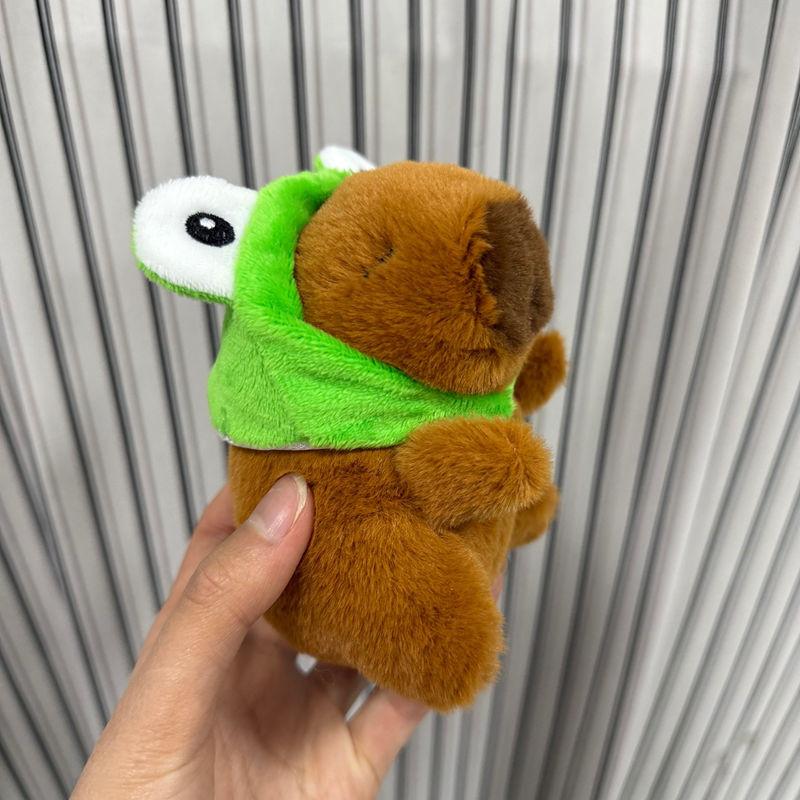 Keychain Plush Capybara Character Keyring Sparkling Children Animal Gift Doll