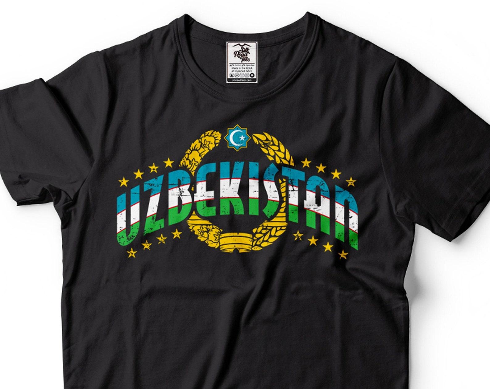 Uzbekistan Flag T-Shirt: Patriotic Uzbek Pride Gift L