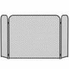 Fireplace Screen 3-Piece Foldable Spark Guard 100x51cm