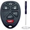 Key Fob Shell Replacement for Chevy Suburban Tahoe Traverse/GMC Acadia Yukon/Cadillac Escalade SRX/Buick Enclave/Saturn Outlook 5 Button Car Keyless