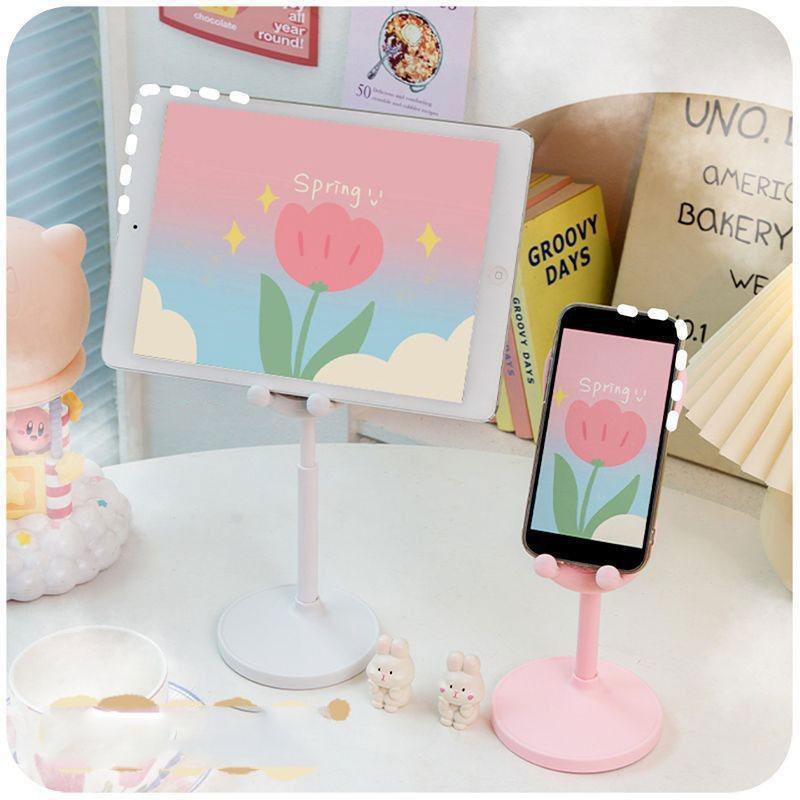 1PC Cartoon Little Rabbit Desktop Phone Stand Tablet Computer Stand Adjustable Telescopic Lift Student Lazy Person Stand