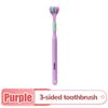 1PC 360 Degree Three-sided Soft Bristle Toothbrush Oral Care Safety Toothbrush Teeth Deep Cleaning Portable Travel Dental Oral Care
