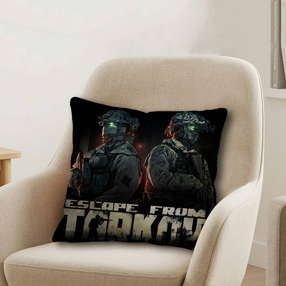 Game escapes from tarkovs Office Cushion Pillowcase Car Cushion CoverXCM Lumbar Pillowcase Sofa Pillowcover