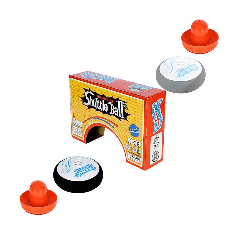 Tischhockey-Schwebepuck für Kinder, Air-Hockey-Schwebepuck, Mini-Elektro-Schwimmhockey mit 2 roten Air-Hockey-Schiebern